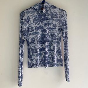 STAUD Mesh Turtleneck